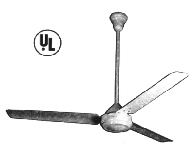 Industrial ceiling cooling fan ventilator